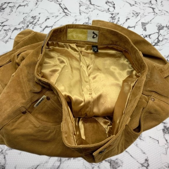 Men’s Davoucci Wheat Tiny Corduroy Genuine Suede Leather Pants NWT - Picture 4 of 6